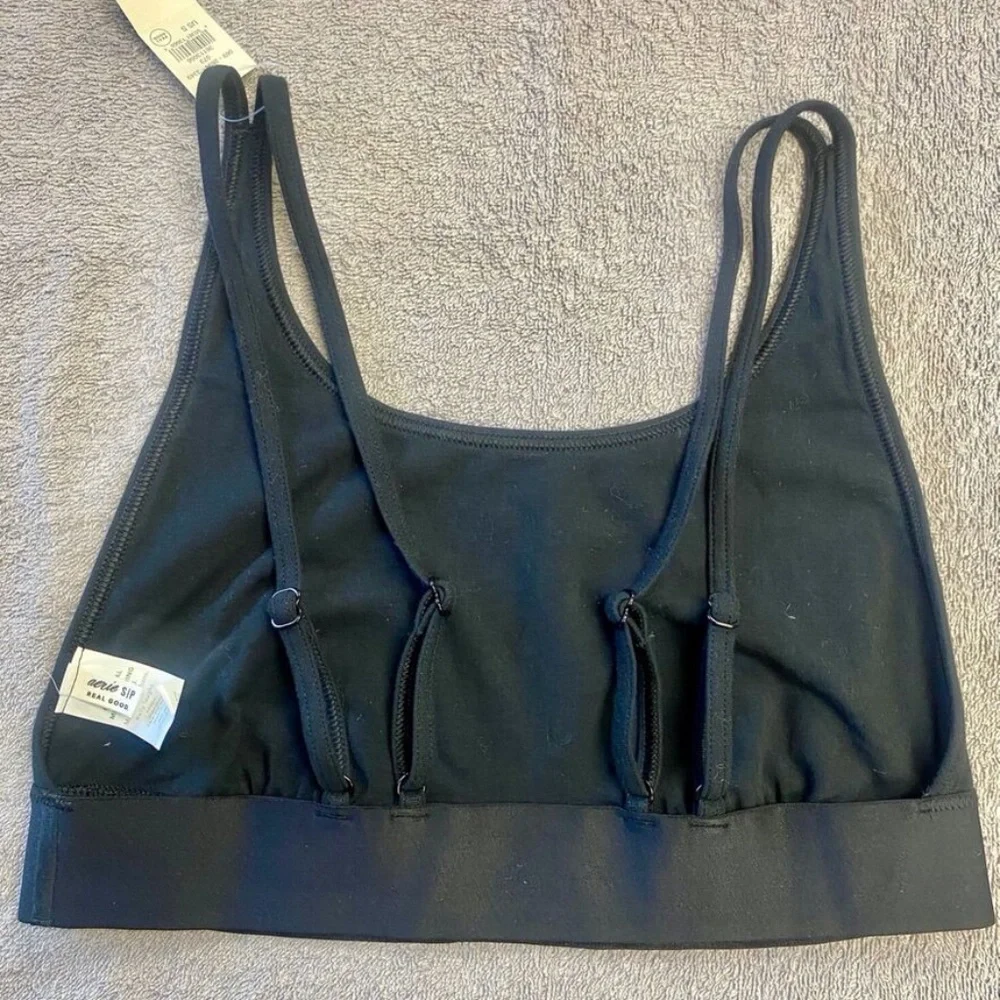 NWT Aerie Find Happy Everywhere Bra - Black - S - Picture 3 of 6